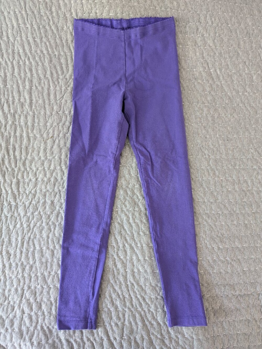 Tea Collection Girls Leggings - Size 10 - Iris Purple - Picot Trim